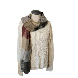 NWT Fraas Herringbone Unisex Scarf 72" x 14.5"